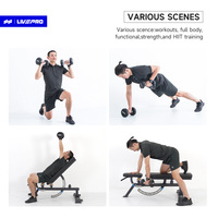 Fabricant d'haltères CPU 12 faces 5-100LB avec logo personnalisé Équipement de gymnastique Haltères de fitness en acier et uréthane 2-60KG Poids d'haltères