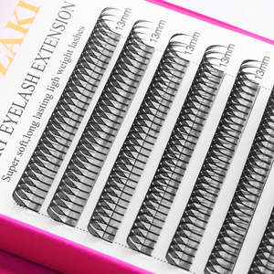 XIUSUZAKI Neu eingetroffen: Handgefertigte 12-reihige koreanische PBT Premade Volume Fans – Anime Comic Spire Lash, federleicht und weich für dunkle, matte Wimpern - Product Image 4