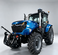 Tracteur agricole HANYE 160 CV Diesel 4x4, moteur Yunnei, cabine climatisée, distributeur hydraulique multidirectionnel, haute productivité, longue durée de vie