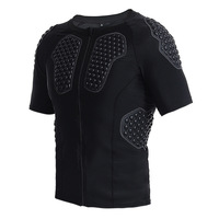Maillot de compression rembourré en EVA pour homme, en polyester, séchage rapide, anti-transpiration, protection contre les impacts, pour football, basketball, paintball, OEM