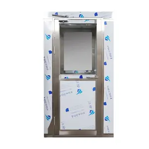 2023 New Arrival Automatic Sliding Door Clean Room Stainless Steel Air Shower Room Air Shower Door
