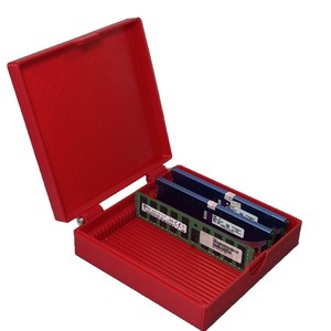 Caja de almacenamiento para módulos de memoria, rectángulo de plástico con tapa para servidor de escritorio, RAM, organización, almacenamiento, administración, uso en oficina - Product Image 4