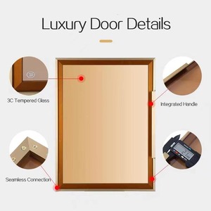 Royen Khung Nhôm Mờ Tối Giản Cửa Kính Cho Cửa Sổ Tủ Bếp Khung Nhôm Có Bản Lề - Product Image 1