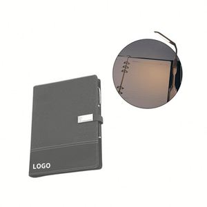 Custom Business Notebook Power Bank Logo Printing LED <b>Lamp</b> <b>Charging</b> Powerbank for Office - Product Image 2