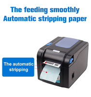 Impresora térmica de escritorio Xprinter, puerto USB directo de 3 pulgadas, XP-370B, etiquetas, código de barras, para sistema Windows, Android e IOS