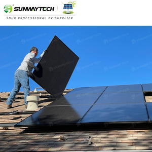 แผงกระจกพีวีซี440W 450W แบบสองด้านพร้อมสีดำเต็มตัวสินค้ายุโรป Sunway - Product Image 4