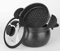 Cuisinière à pression multifonction sans huile ni fumée, vente chaude en usine 2025, marmite à vapeur en aluminium
