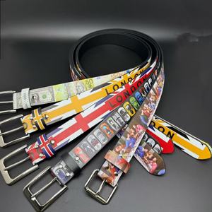 Cintura di Tendenza Stile Retrò Americano con Stampa a Olio, Cintura High Street con Graffiti Auto e Denaro, Cintura Unisex alla Moda - Product Image 1