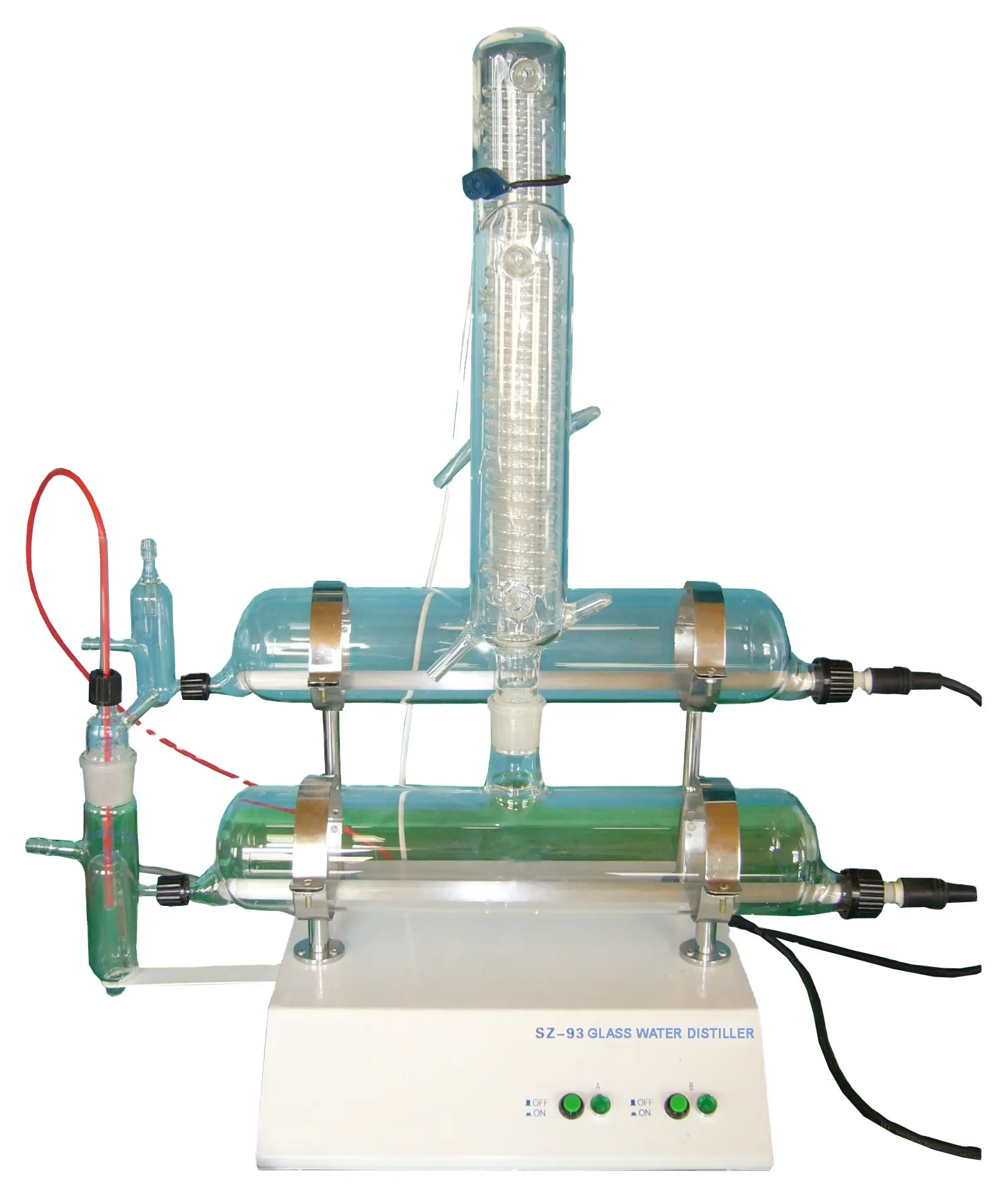 CE 승인 SZ-93 유리 실험실 물 증류기 필수 실험실 용품