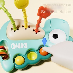 Recién Nacido 3 Educación Temprana <span class=keywords><strong>6</strong></span> Rompecabezas Dibujar Música Modelo Plástico Lala Música Campana de Mano Juguete Bebé - Product Image 5