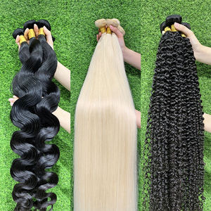 100% Cheveux Indiens Afro Crépus Crochet Tressage Machine Double Trame Vierge Remy Extensions Plume Pointe - Product Image 4
