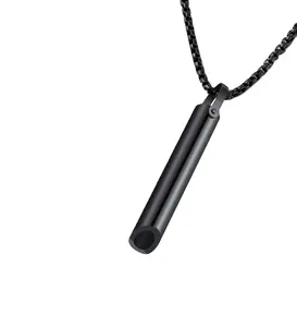 Regulate Breathing Anxiety Relief Tools Positive Thinkinss Release Freedom Signal Whistle Pendant Necklace