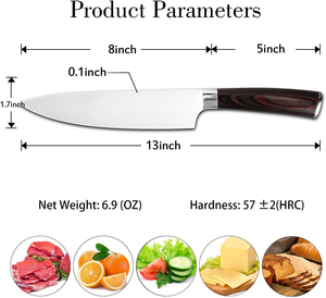 <span class=keywords><strong>Cuchillos</strong></span> <span class=keywords><strong>De</strong></span> Cocina Profesional Chef Personalizado <span class=keywords><strong>De</strong></span> Alta Calidad Juego <span class=keywords><strong>De</strong></span> <span class=keywords><strong>Cuchillos</strong></span> <span class=keywords><strong>De</strong></span> Cocina 8 Pulgadas Cocina Chefs <span class=keywords><strong>Cuchillos</strong></span> Con Caja - Product Image 5