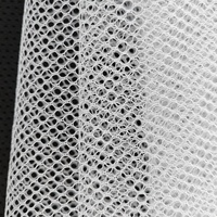100% Polyester Hexagonal Mesh Tissu Respirant Tricoté Chaîne 150gsm Doux Net Blackout et Anti-Pilule Caractéristiques pour Filles Garçons