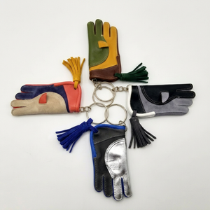 Guantes de cetrería de cuero genuino de primera calidad, de gran venta, y juego de llaveros para halcones, para equipos de entrenamiento de águilas, halcones y cetrería. - Product Image 1