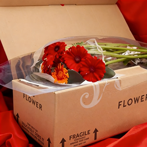 Caja de Embalaje para Suscripción de Flores, Opción de Cartón Corrugado Tipo B y E, Caja Plegable para Envíos con Caja Interior Rígida para Regalo, Fabricante - Product Image 6