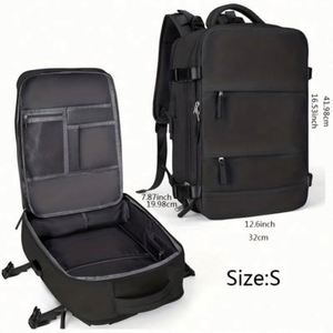 Multifunctional Custom Large Capacity Usb Charging <b>Black</b> <b>Backpack</b> Travel Storage Bag Durable Business Computer <b>Backpack</b> - Product Image 2