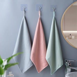 Dishcloth Rectangle Solid Color Absorbent For Pots And Pans Cleaning Cloths - Product Image 3