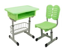 Chaise de bureau moderne réglable en plastique écologique et durable avec tiroir intégré, design simple pour l'école, la maison et le bureau
