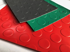 Tấm thảm trải sàn cuộn nhựa PVC vinyl chống trơn trượt họa tiết chấm tròn - Product Image 6