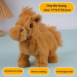 Cheval en peluche électrique super doux qui émet des sons, adapté <span class=keywords><strong>aux</strong></span> garçons et <span class=keywords><strong>aux</strong></span> filles de 3 à 6 ans, un cadeau d'anniversaire anti-stress - Product Image 5