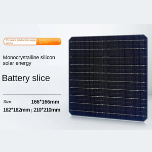 HAOMAN All Black Silicio monocristalino <span class=keywords><strong>SolarCell</strong></span> 182*182mm Clase A 23,4-23.5% Oblea de silicio fotovoltaica de alta eficiencia - Product Image 2