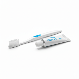 Juego de Cepillo y Pasta de Dientes de Viaje Fresco y Limpio con Sabor a Menta para Adultos, Origen EE. UU., Marca OEM - Product Image 2