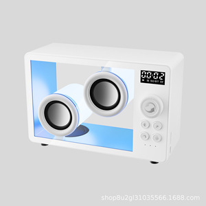 2025 Nhỏ Gọn Xách Tay Loa Kép RGB LED Chiếu Sáng Cho <span class=keywords><strong>Bluetooth</strong></span> Thiết Kế Không Dây Cho Nhà Theatre TF Thẻ Trong Suốt - Product Image 2