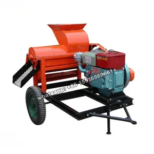 2022 hot sale mobile type diesel Corn sheller gasoline engine type maize cob peeler thresher machine