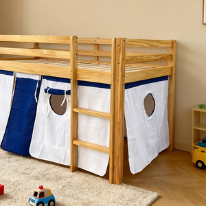 <span class=keywords><strong>Lit</strong></span> superposé en bois multifonctionnel pour enfants avec rangement, design moderne, escalier et glissière, idéal pour le <span class=keywords><strong>camping</strong></span> et comme berceau pour bébés - Product Image 3