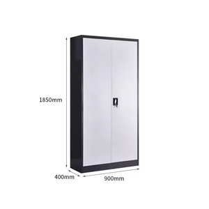 Armoire de classement en acier pour bureau avec étagères réglables et portes doubles pour le rangement de documents, idéale pour le bureau à domicile et l'atelier - Product Image 2