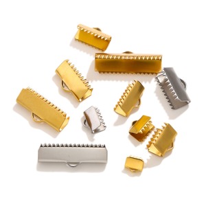 Attaches à sertir <span class=keywords><strong>pour</strong></span> extrémités de ruban 6-25 mm en acier inoxydable lisse <span class=keywords><strong>pour</strong></span> la fabrication de bracelets, colliers et bijoux DIY - Product Image 2