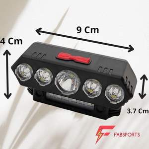 Linterna Frontal LED de Cinco Leds, Recargable por USB, para Uso Doméstico, Externa, COB, Resistente al Agua, Ideal para Pesca - Product Image 5