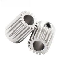 1-5 piezas DDG Engranaje de motor de extrusora de piñón de acero inoxidable 5mm/0.5M 17T para rueda de extrusión para actualización de Hotend de extrusora de impresora 3D