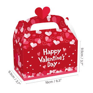 <span class=keywords><strong>Feliz</strong></span> Día de San Valentín Caja de regalo Love Velentine's Day Party Candy 3D Caja de papel de mano - Product Image 3