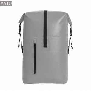Tas Ransel Tahan Air Roll-Top PVC 500D, Tas Kering Terisolasi, Pendingin Lunak Besar, Tas Bahu Olahraga Luar Ruangan untuk Memancing, Grosir, Unisex - Product Image 1
