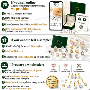 Joyería para piercing corporal <span class=keywords><strong>de</strong></span> acero inoxidable 316L dorado, clicker para septum, labret, piercing para labio, nariz, pezón, <span class=keywords><strong>ombligo</strong></span>, arete <span class=keywords><strong>de</strong></span> base plana - Product Image 4