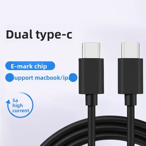 Cavo dati Type-C a doppia testa da 1 metro, conforme alla proposta 65 della California, cavo di ricarica USB-C con ricarica rapida PD - Product Image 1