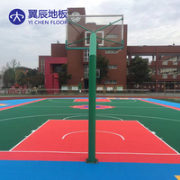 Revêtement de sol pour terrain de basketball extérieur : Créez l'espace ultime pour le basketball, le tennis et plus encore avec des dalles en PP résistantes aux intempéries