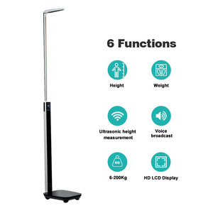 200กก. เครื่องวัดความสูงของ<span class=keywords><strong>ร่างกาย</strong></span>อัลตราโซนิก BMI เครื่องชั่งไขมันส่วนประกอบของร่างกายแบบดิจิตอล - Product Image 2