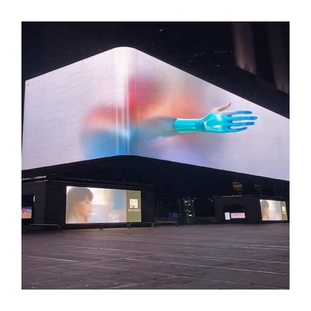 Visual Naked Eye 3D LED Display Screen Shopping Mall Outdoor High Definition P3 P4 P5 3D Advertising LED Screen