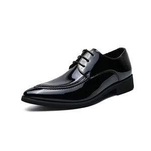 Zapatos Oxford de Cuero Genuino para Hombre, Estilo Italiano de Alta Gama, Hechos a Mano, para Boda, con Cierre Deslizante, Otoño, Ligeros, Bordados, Camuflaje - Product Image 4