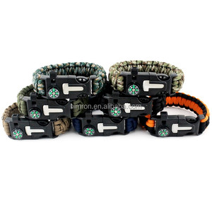 Pulsera <span class=keywords><strong>de</strong></span> Supervivencia Multifuncional <span class=keywords><strong>de</strong></span> Paracord Trenzado en Oferta, con Brújula, Silbato y Herramientas, para Hombre - Product Image 5