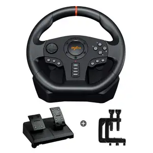 Sundi PXN V900 360/900度双振动赛车方向盘，适用于电脑、PS3、PS4、Xbox系列、开关X-输入/D-输入