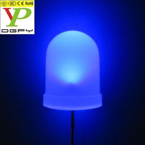 <span class=keywords><strong>LED</strong></span> à capuchon de dôme de 10mm de diamètre rouge vert bleu jaune blanc RGB clignotant avec résistances avec lentille diffuse de couleur 250 pièces par sac - Product Image 2