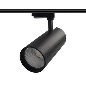 white black color led track light 40 angle rail 3 circuit 4 wire track focus adjustable tracklight led track light cheap price