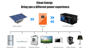 แบตเตอรี่ลิเธียมไอออน Lifepo4 แบบ Deep Cycle พร้อม BMS สำหรับระบบโซลาร์เซลล์ OEM 600ah 500ah 400ah 300ah 100Ah 200ah 25.6V 48V 60V 24v - Product Image 5