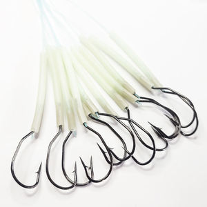 Hameçons <span class=keywords><strong>de</strong></span> pêche Alpha 2/0 Ready Rigs en <span class=keywords><strong>acier</strong></span> à haute teneur en carbone, pré-noués, hameçons circulaires <span class=keywords><strong>de</strong></span> 80 cm pour la pêche en eau salée - Product Image 3