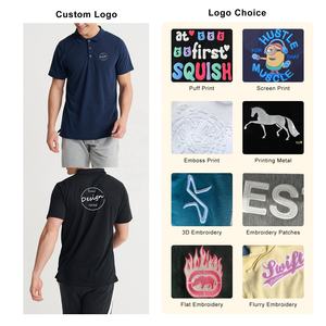 Été Nouvelle Arrivée Impression Personnalisée Respirant Polyester/Coton Solide Loose Fit Short-Sleeved T Shirt Men's Black Casual for Shirt - Product Image 3