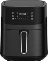 Four à frire à air chaud électrique antiadhésif en acier inoxydable 6,5 L pour usage domestique professionnel, avec écran tactile et sans huile